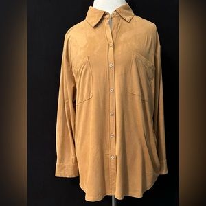 Grace Clothing Company Camel Shacket Size 1X